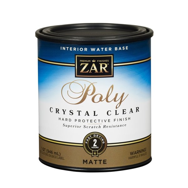 United Gilsonite ZAR Antique Flat Clear Water-Based Polyurethane 1 qt 34412